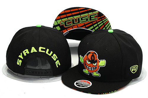 Syracuse Orange Black Snapback Hat YS 0528